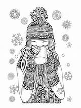 Winter Coloring Pages Adults At Netannaliseblog Blog sketch template