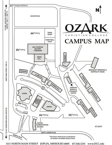 College Of The Ozarks Campus Map