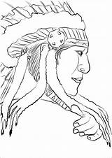 Native American Indian Coloring Pages sketch template