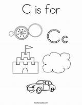 C Is For Coloring Page  Twisty Noodle sketch template