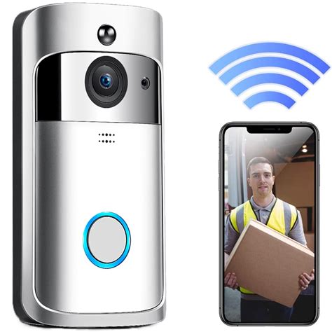 Smart Video Doorbell, Doorbell Camera HD 720P WiFi Doorbell Wireless ...