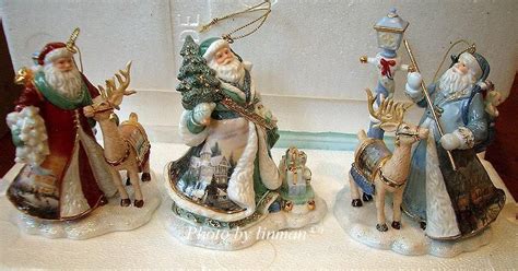 THOMAS KINKADE SANTA PORCELAIN ORNAMENTS #1-"Spirit of the Holidays ...