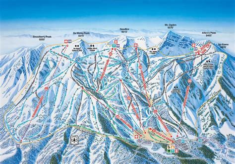 Snowbasin Trail map - Freeride