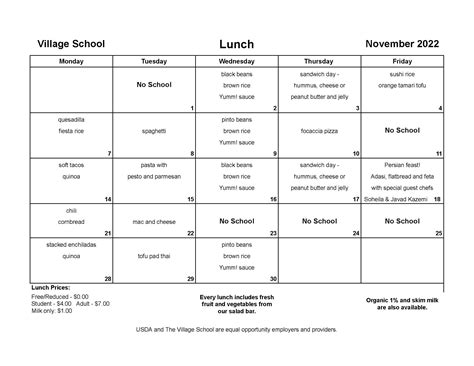 School Menus