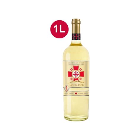 Nanari Peak Wino Białe Półsłodkie 1l Gruzja