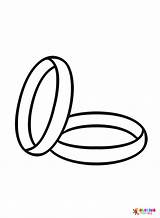 Draw Easy Wedding Ring Coloring Page  Free Printable Pages sketch template