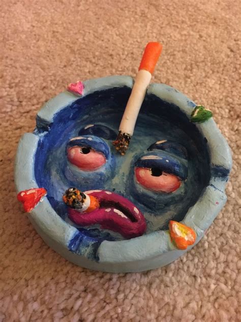 pottery clay ashtray in 2021 | Clay art, Clay art projects, Diy clay crafts