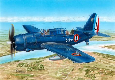 French Aéronavale Curtiss SB2C-5 Helldiver in Indochina