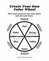 Create Your Own Color Wheel Digital Download Printable Coloring Sheet  sketch template