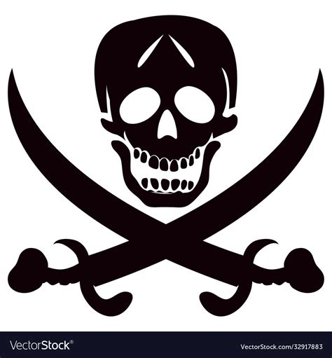 Pirate flag Royalty Free Vector Image - VectorStock