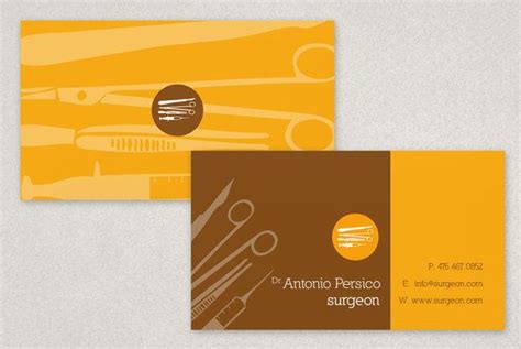 Medical Surgeon Business Card Template Sample | Inkd | Medical business card design, Medical ...