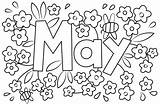 May Flowers Coloring Pages  Free Printable sketch template