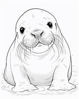 Walrus Coloring Pages sketch template