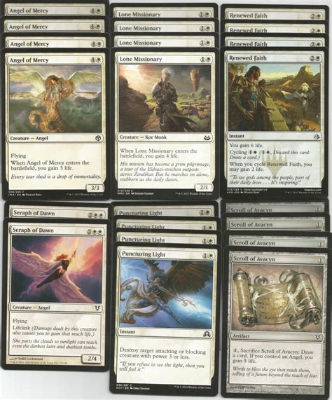 Lifegain Angel Deck White MTG Magic the Gathering Rares | Etsy