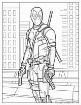 20 Deadpool Coloring Pages Free PDF Printables sketch template