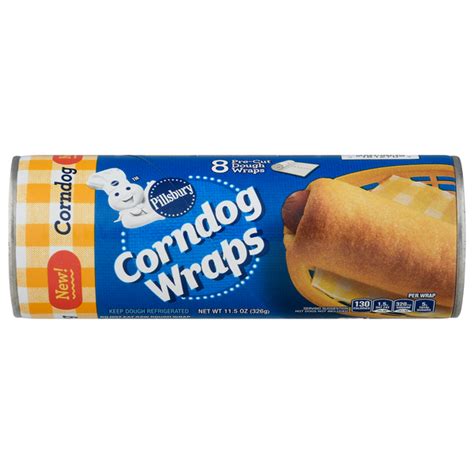 Save on Pillsbury Corn Dog Wraps Pre-Cut Dough - 8 ct Order Online ...