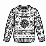 Lovely Christmas Sweater coloring Page  Download Print Or Color sketch template