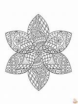 Printable Zentangle Coloring Pages Free For Kids And Adults sketch template