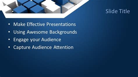 Free Blue Abstract PowerPoint Template - Free PowerPoint Templates