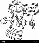 Fire Hydrant Isolated Coloring Page For Kids Stock Vector Image & Art  sketch template