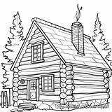 Cabin Coloring Pages  Free & Printable sketch template