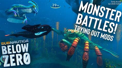 Subnautica Below Zero: Monster Battles! Let's Try Out Some Mods! - YouTube