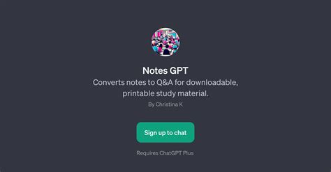 Notes GPT - Study materials conversion - TAAFT