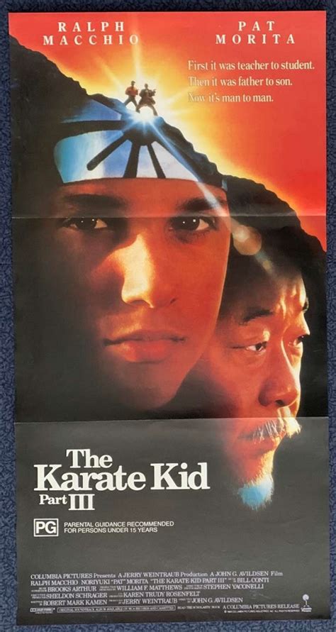 All About Movies - The Karate Kid Part 3 Poster Original Daybill 1989 Ralph Macchio Pat Morita