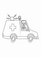 Driver With Ambulance Coloring Page  Free Printable Pages sketch template