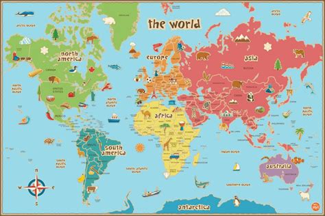 Printable Map Of The World - Implrs - Free Printable World Map Pdf ...