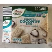 Simply Nature A Simple Choice Organic Original Coconut Bars: Calories, Nutrition Analysis & More ...