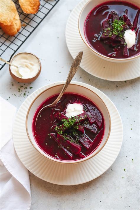 Polish Beet Borsch Soup (Barszcz) - Little Sunny Kitchen