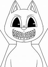 Printable Cartoon Cat Face Coloring Page – Free Download And Print For You sketch template