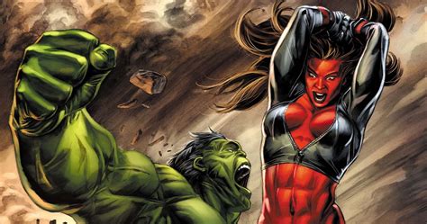 Red She Hulk And Hulk