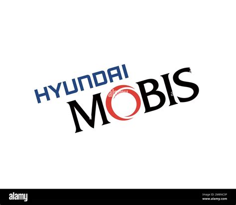 Hyundai Mobis, Rotated Logo, White Background Stock Photo - Alamy