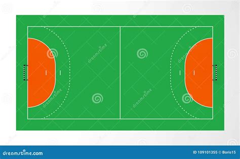 Handball court stock illustration. Illustration of match - 109101355