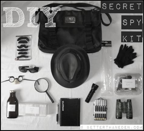 Thats how: DIY Secret Spy Kit