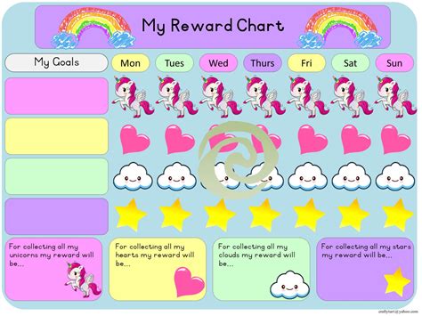 Printable Reward Chart The Girl Creative - Riset