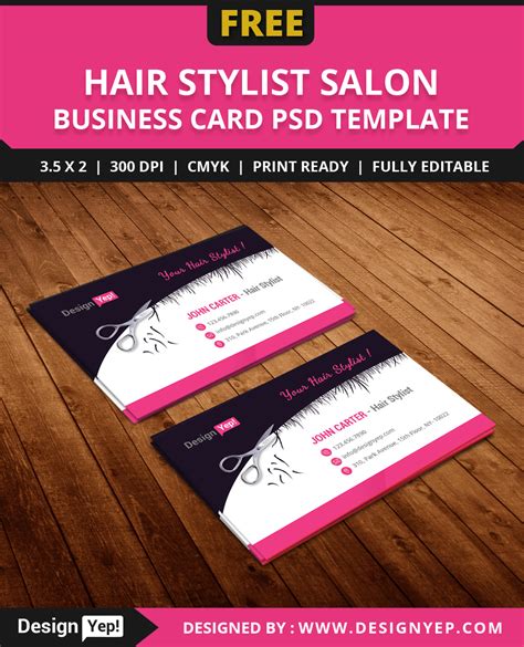 Hairdresser Business Card Templates Free – PARAHYENA