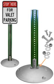 Parking Lot Sign Post