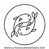Pisces Coloring Page  Ultra Pages sketch template