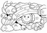 Coloring Pages For Weather sketch template