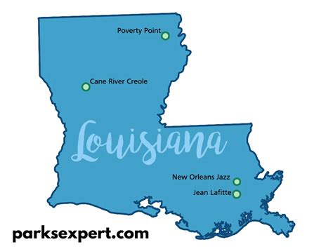 Map Of Louisiana State Parks - Amanda Marigold