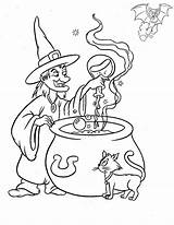 Wicked Witch Making Poison coloring Page  Download Print Or Color sketch template