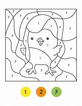 Premium Vector  Color By Number coloring Pages color code sketch template