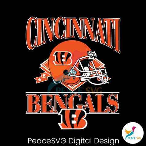 Cincinnati Bengals Helmet Logo Svg Digital Download » PeaceSVG