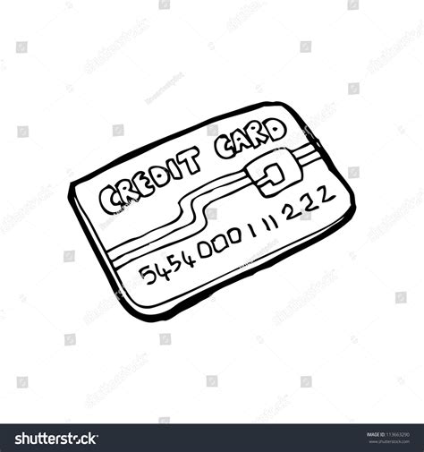 Cartoon Credit Card Stock Photo 113663290 : Shutterstock