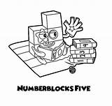 Printable Numberblocks Five Coloring Page – Free Download And print For  sketch template
