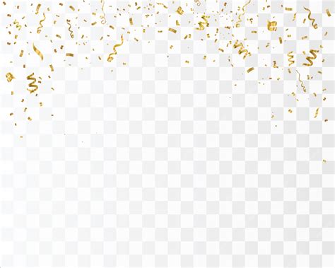 Premium Vector | Gold Confetti Isolated. Celebrate Vector Illustration