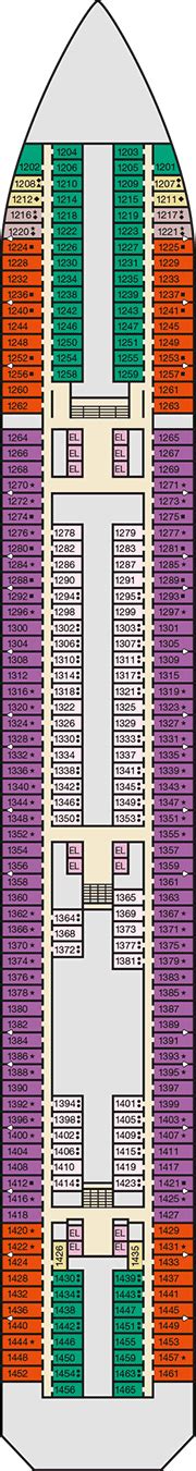 Carnival Freedom Deck plan & cabin plan